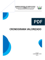 Cronograma Valorizado