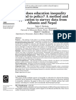 How Does Education Inequality Respond To Policy A Method and Application To Survey Data From