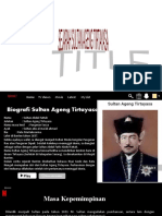 Sejarah Sultan Ageng Tirtayasa