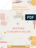Definisi Dan Prinsip Tamadun Islam