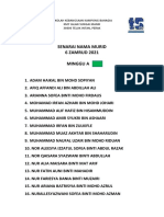 Senarai Nama Murid 6 ZAMRUD 2021 Minggu A