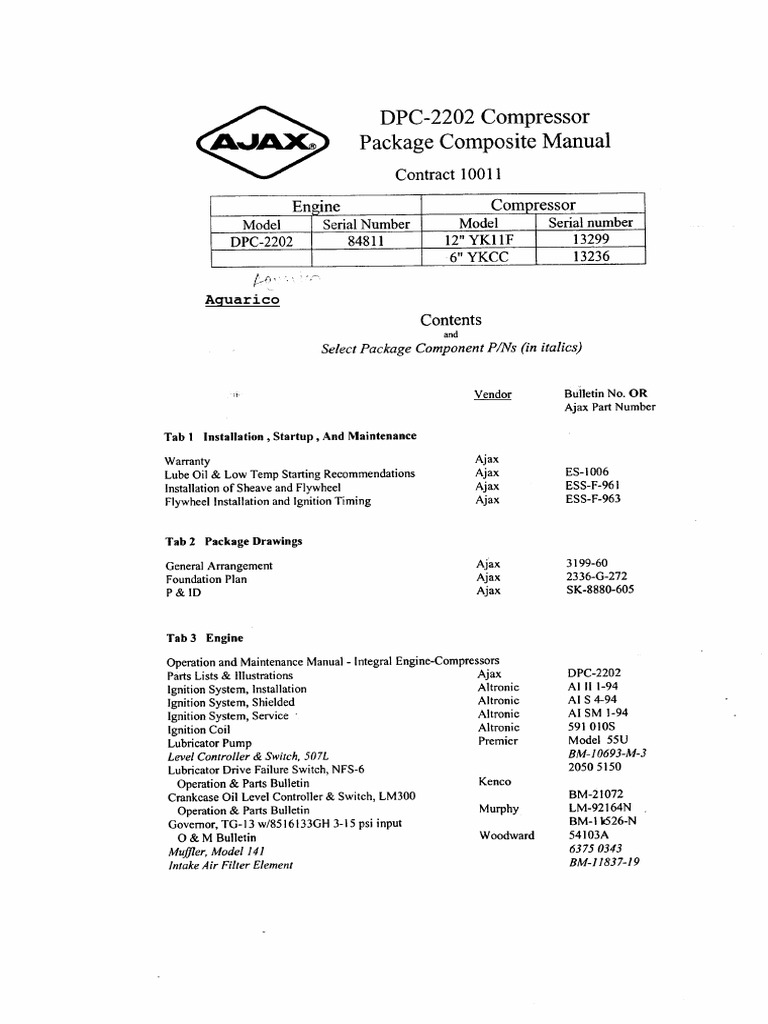 Dokumen - Tips Ajax Gc600 700 900 Manual y Partes | PDF | Screw