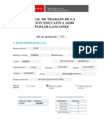 Plan Anual de Trabajo 2020 de La I.E. 14280 Antañuelos