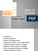 Theory of Machines: Position Analysis