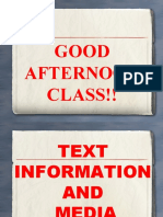 Text Media Info