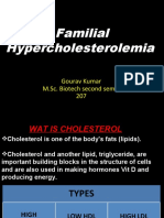 Familial Hypercholesterolemia: Gourav Kumar M.Sc. Biotech Second Sem 2 207