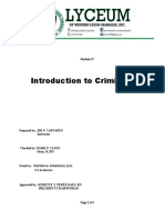 Intro To Criminology Maodule 4