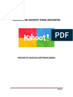 Manual de Kahoot Para Docentes