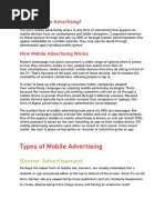 What Is Mobile Advertising