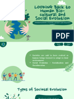 LOOKING Back To Human Bio-Cultural and Social Evolution: Understanding Culture, Society and Politics Lesson 4