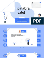 El Valor de La Palabra