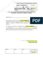 FT-SST-006 Formato Convocatoria Elección Del COPASST