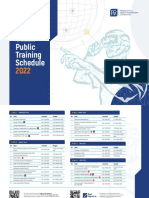 Public Training Schedule 2022 - PQM Consultants - R1