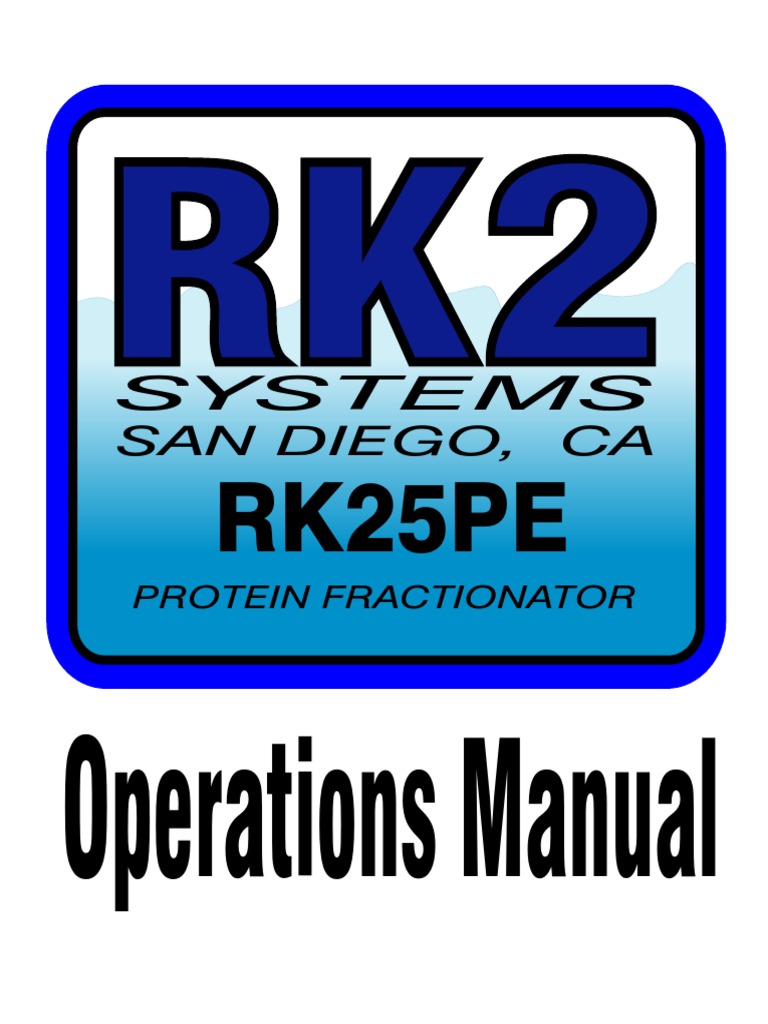 Manual RK2-25PE CF SF SP | PDF | Flow Measurement | Throttle