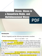 Waves in a non uniform media