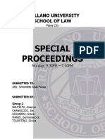 Special Proceedings: Arellano University School of Law