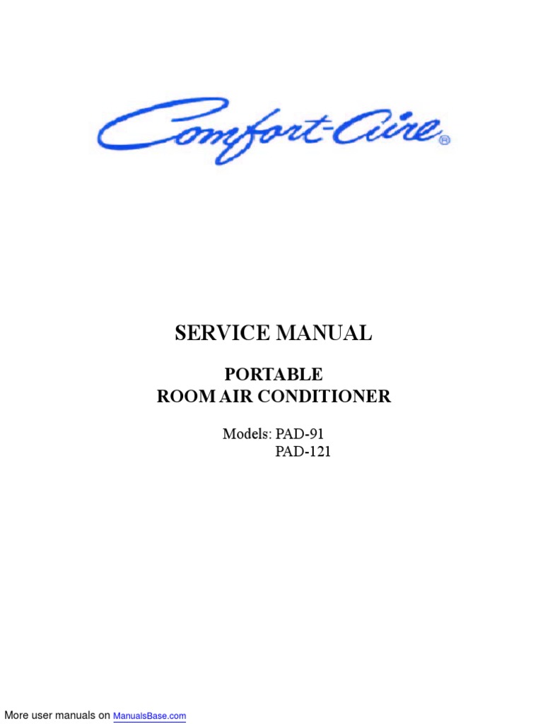 Service Manual Portable Room Air Conditioner PDF Air Conditioning