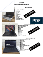 Daftar Harga Laptop