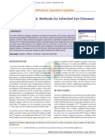 Genetic Diagnostic Methods For Inherited Eye Disea