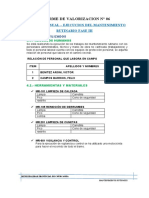 Informe de valorización N° 06 - Recursos utilizados mantenimiento rutinario fase III