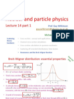 Nuclear and Particle Physics: Lecture 14 Part 1