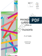 Priorización Curricular 2020 - 2021 - Filosofía