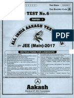 Test-6 P1 2017 D