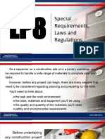 LP8 Special Requirements, Laws and Regulations