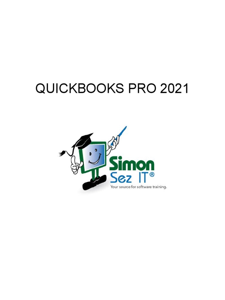 QuickBooks Pro 2021 PDF Quick Books Subscription Business Model
