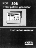 Leader LCG-396 NTSC Pattern Generator - Tlabs | PDF