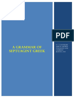 A Grammar of Septuagint Greek