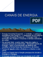 CANAIS DE ENERGIA-LOCAL E FUNÇÃO