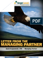 Letter From The Managing Partner  - Feb 2009