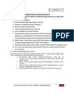 Latihan A Menetukan Unsur Kalimat Tentukan Unsur Kalimat Berikut (Yang Mana, S, P, O/pel, Dan Keterangan)