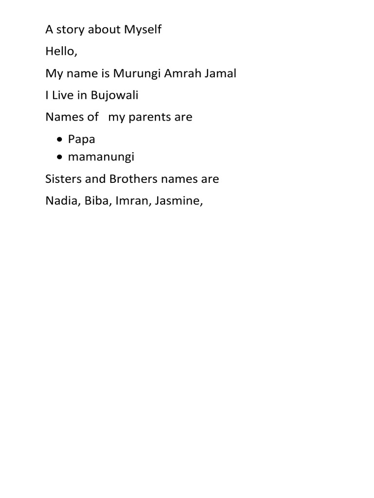 HOW DO I WRITE A SHORT STORY ABOUT MYSELF visual data 8