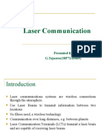 Laser Communication: Presented By, G.Tejasree (18P71A0489)