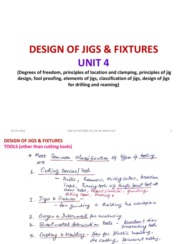 Jigs and Fixtures Design Principles | PDF | Drill | Machining