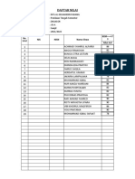 DAFTAR NILAI DIKJASOR