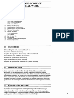 Unit Nature and Scope of Secretarial Work: 1.0 Objectives