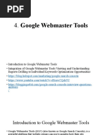 4.google Webmasters Tools