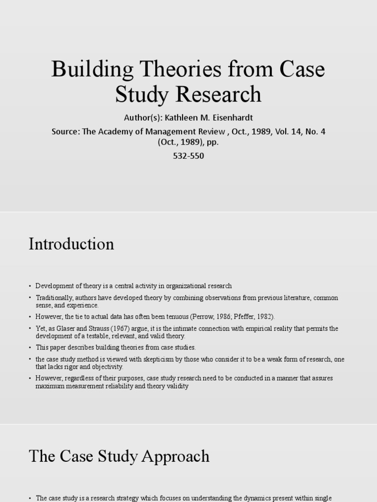 Case STudy Approach PDF Case Study Qualitative Research