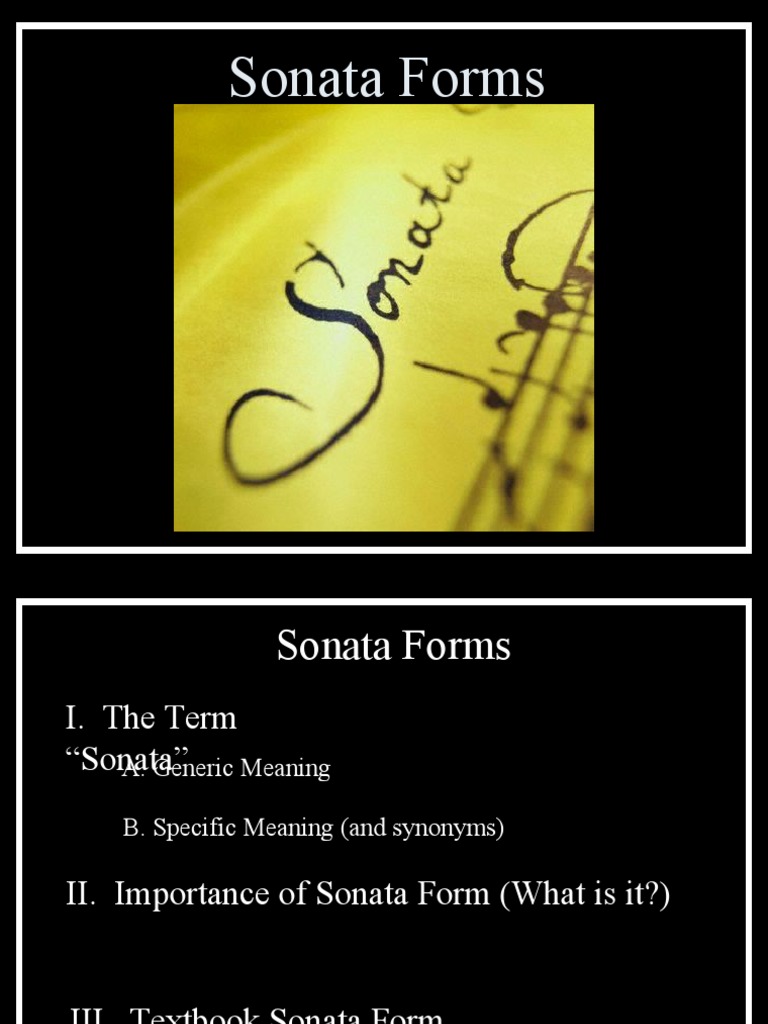 Sonata Forms | PDF