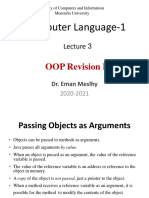Computer Language-1: OOP Revision II
