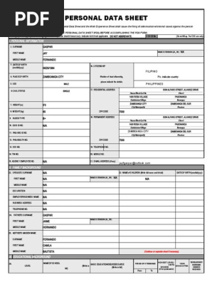Personal-Data-Sheet