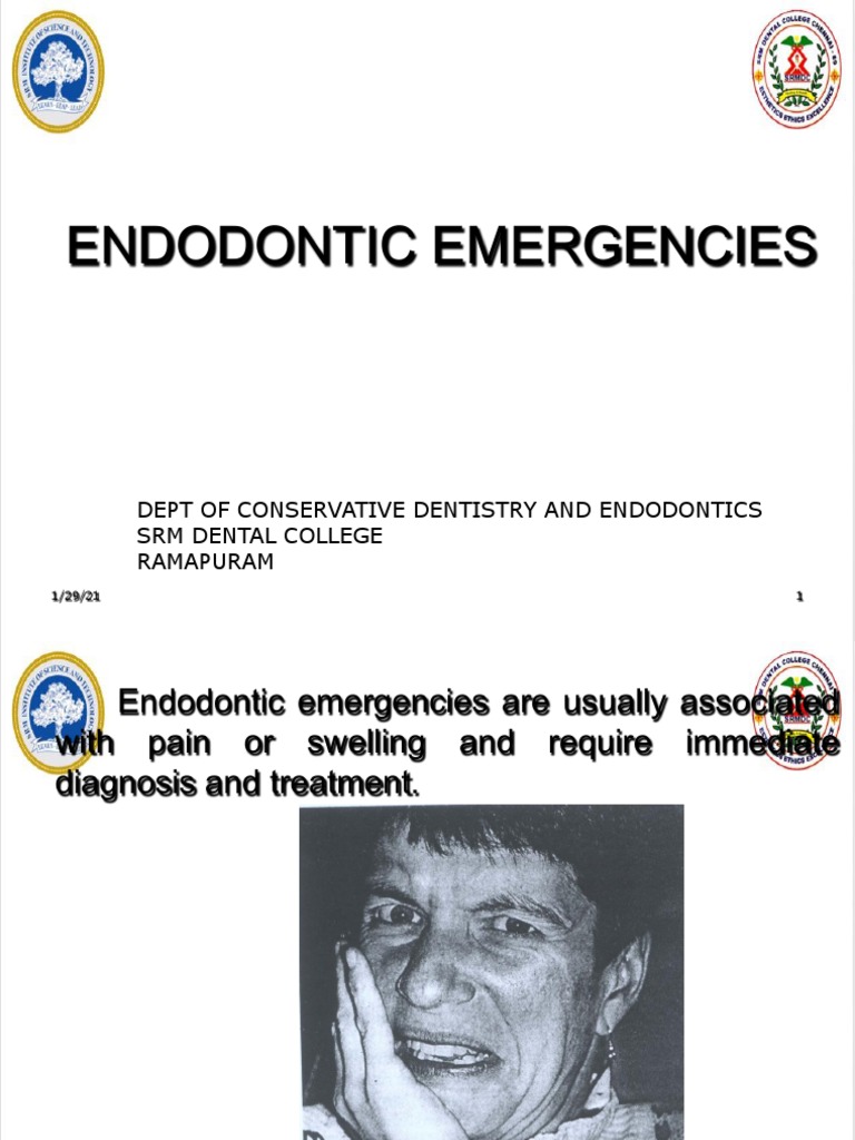 ENDODONTIC EMERGENCIES Min PDF Medical Specialties Dentistry