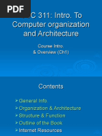 CSC 311: Intro. To Computer Organization and Architecture