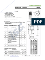 Isc BD647: Silicon NPN Darlington Power Transistor