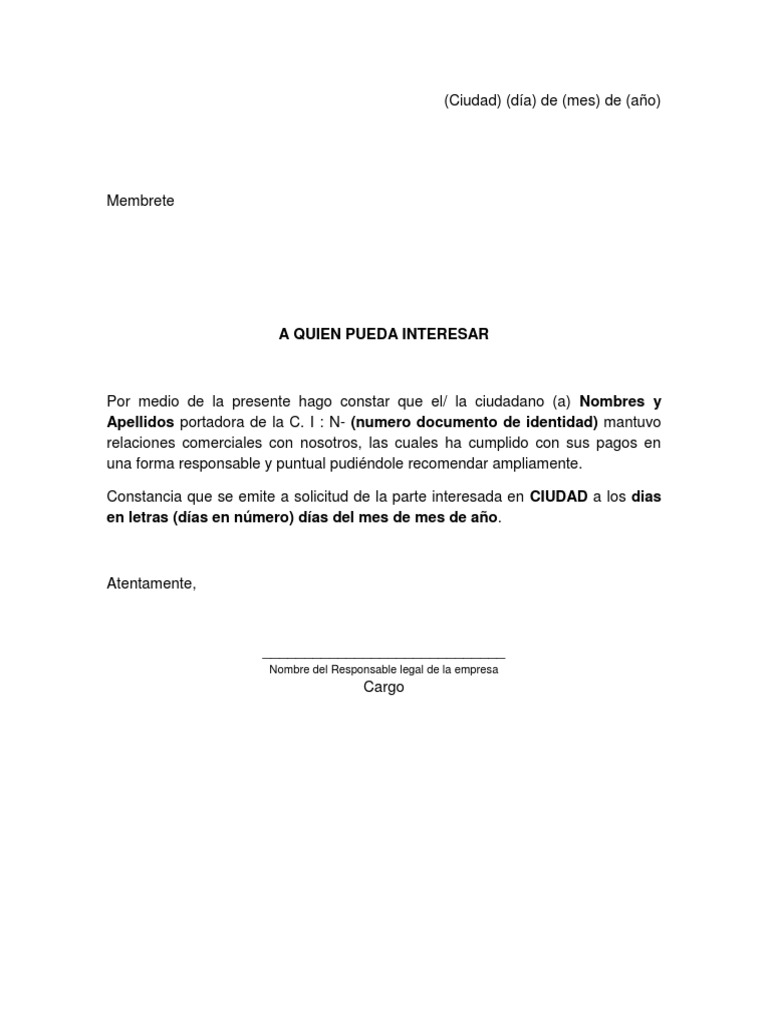 Modelo De Referencia Comercial Gobierno Politica