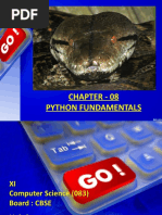 Chapter - 08 Python Fundamentals