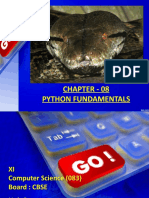 Chapter - 08 Python Fundamentals